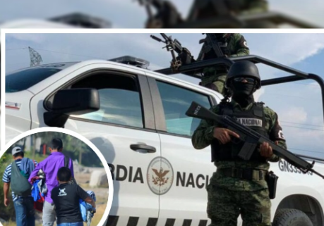 Guardia Nacional se enfrenta contra migrantes venezolanos en Silao, Guanajuato 