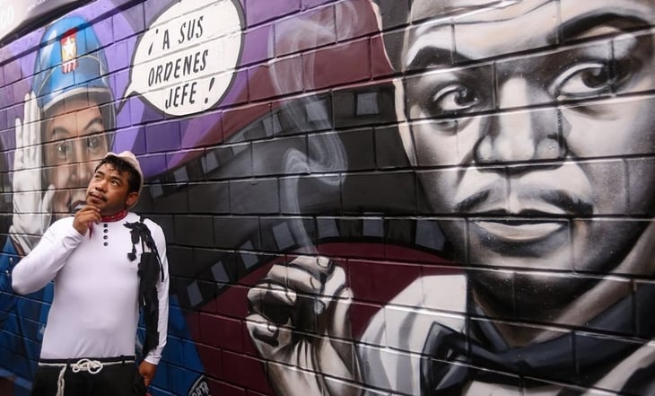 ¡Quiubo, chato!; inauguran mural en honor a Cantinflas en la vecindad donde creció