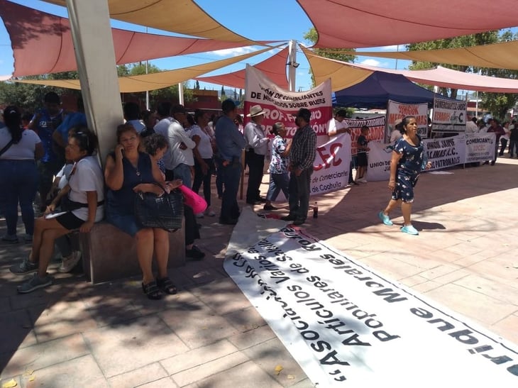 Protesta el comercio ambulante