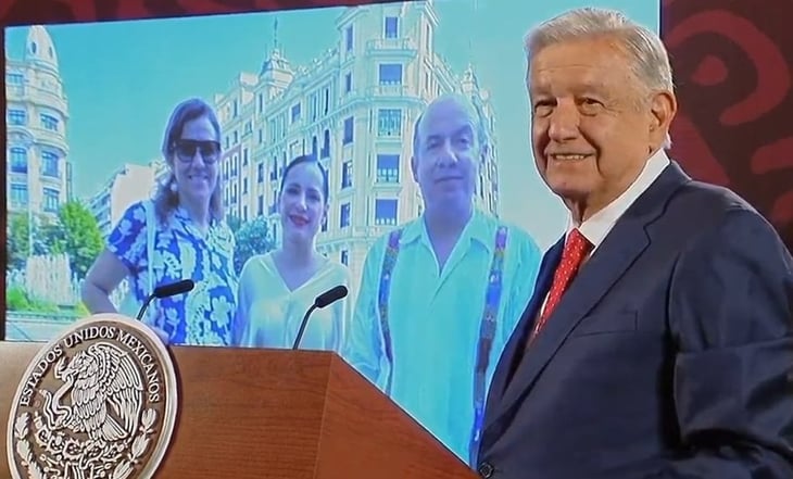 AMLO exhibe encuentro de Sandra Cuevas, Calderón y Zavala