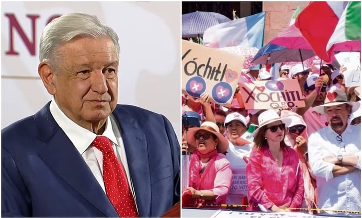 AMLO considera que Marea Rosa está muy 'menguado'