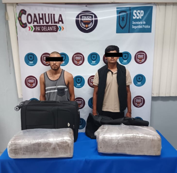 Policía Estatal asegura 22 Kilogramos de marihuana en Monclova