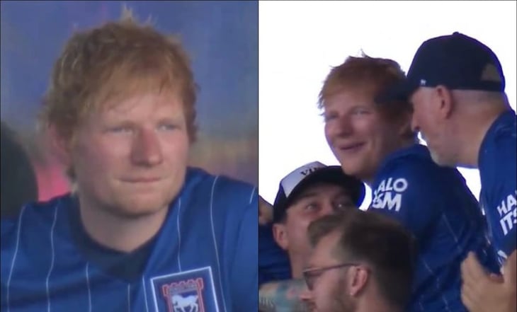 Ed Sheeran asiste al debut del Ipswich Town en la Premier League	