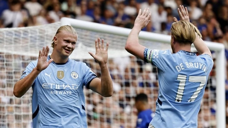 Erling Haaland fue protagonista en la victoria del Manchester City sobre el Chelsea