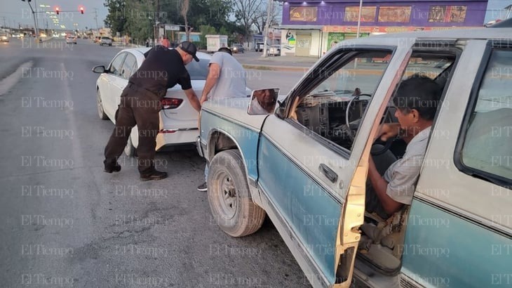 Conductor distraído provoca choque por alcance en la colonia Hipódromo