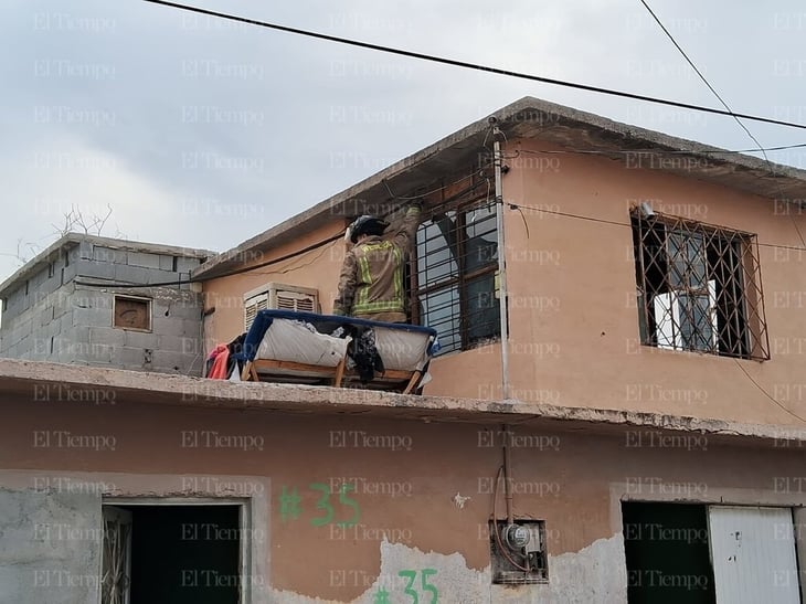 Corto circuito provoca incendio de casa en la colonia Bellavista