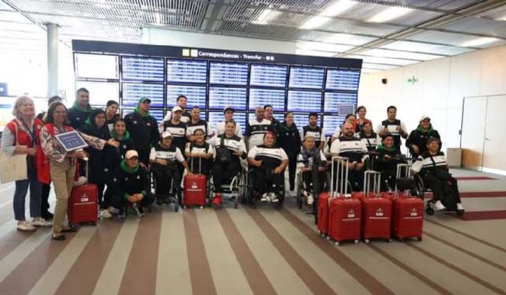 Llega el primer contingente de atletas mexicanos para los Paralímpicos de París 2024