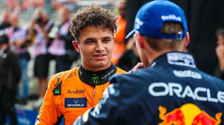 Lando Norris le ganó la pole a Max Verstappen en Zandvoort