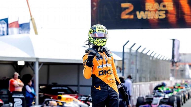 Lando Norris y una contundente victoria en casa de Max Verstappen