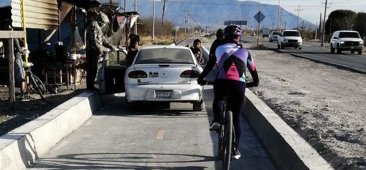 Ciclovía de Frontera se volvió un peligro para los Ciclistas