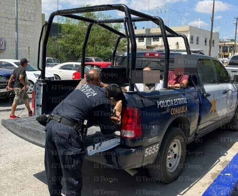 Policía del Estado detiene a tres infractores en la colonia San Miguel