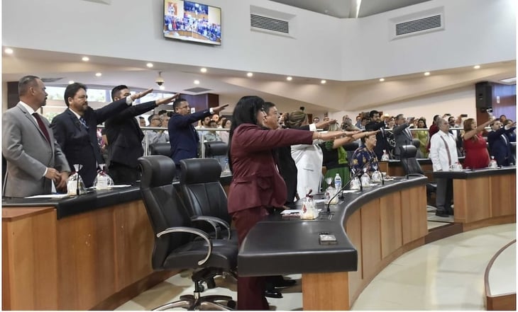 En medio de protestas contra Reforma Judicial, instalan XVII Legislatura del Congreso de BCS