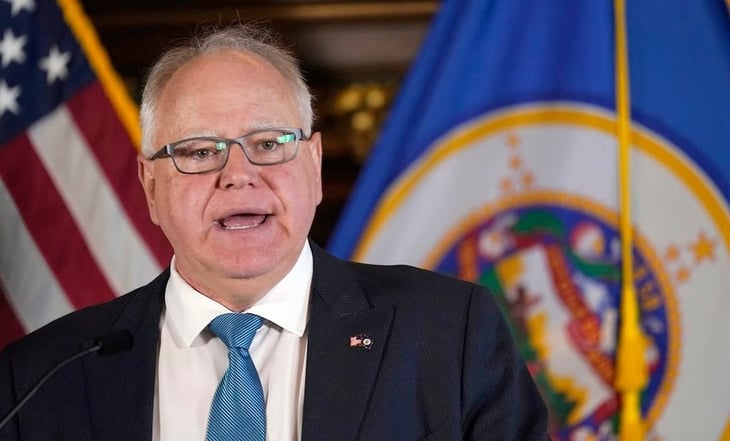 Tim Walz, candidato vicepresidencial demócrata, sale ileso de accidente en Milwaukee