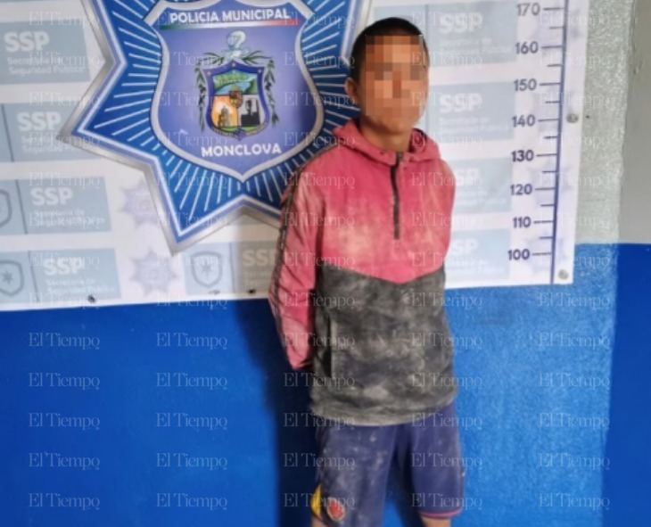 Hombre fue detenido por drogarse en vía pública en la colonia Chinameca