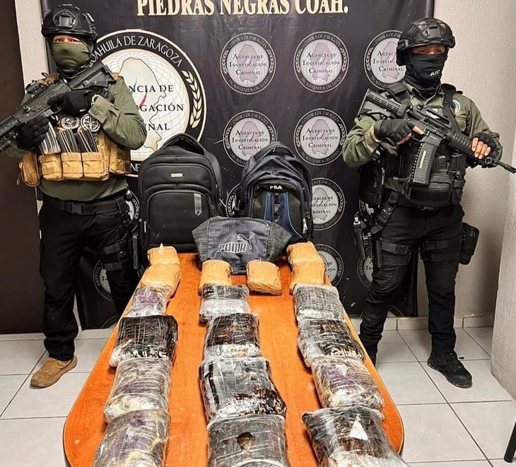 AIC asegura 18kg de metanfetaminas en las calles de Piedras Negras