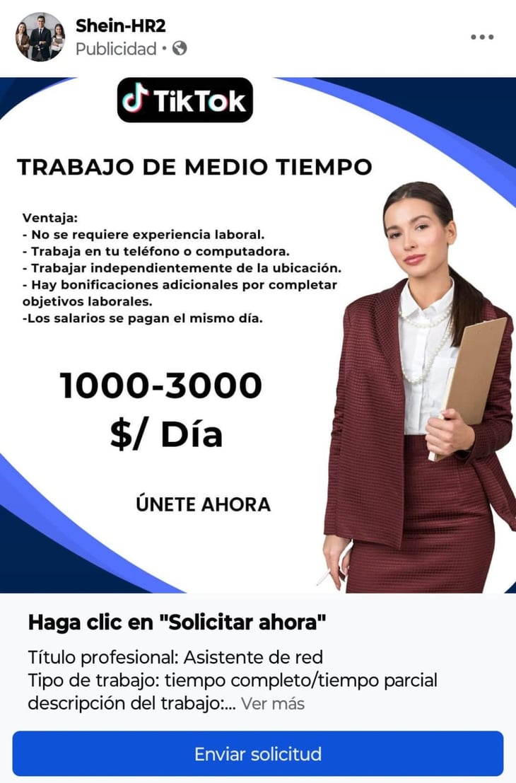 Aumentan ofertas laborales fraudulentas en redes sociales