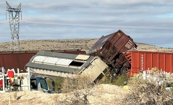 Descarrilamiento de tren deja a migrantes lesionados en Chihuahua