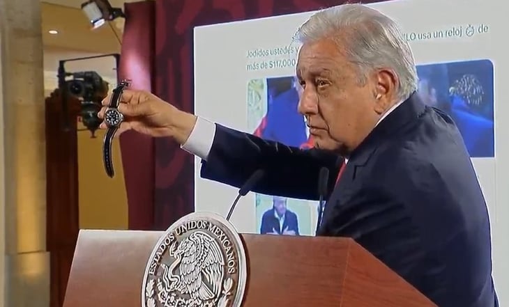 AMLO niega que use reloj 'machuchón' de 120mp