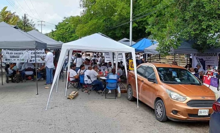 Trabajadores del PJF continúan protestas contra la reforma judicial en Yucatán