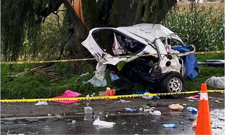 Familia muere tras accidente en la carretera Tenango del Valle-Toluca