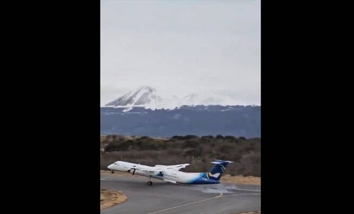 VIDEO: Avión sufre incidente durante aterrizaje en aeropuerto de Chile