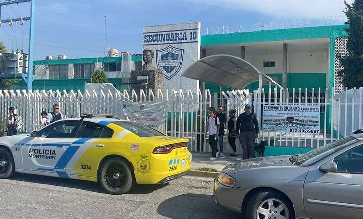 Suspenden clases en secundaria de Monterrey ante amenaza de balacera