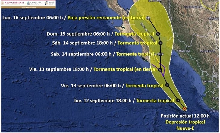 Tormenta tropical Ileana sigue su avance en el Pacífico mexicano; se espera su impacto entre Los Cabos y La Paz