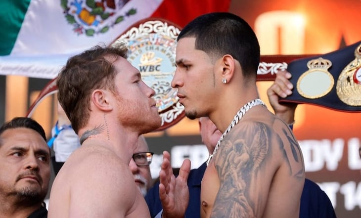 Canelo Álvarez y Edgar Berlanga cumplen con el pesaje para su pelea