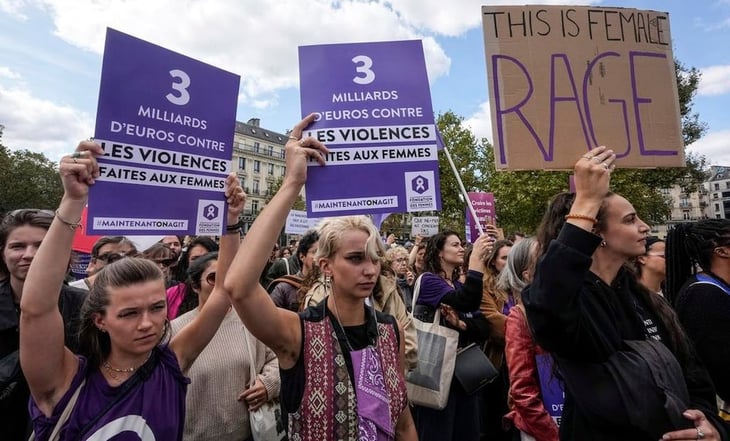 Miles de manifestantes en París muestran su apoyo a Gisèle Pelicot