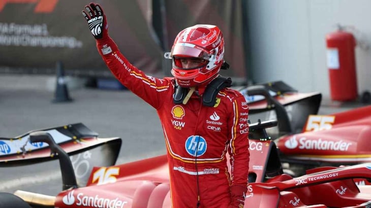 Charles Leclerc logra la pole para el GP de Azerbaiyán