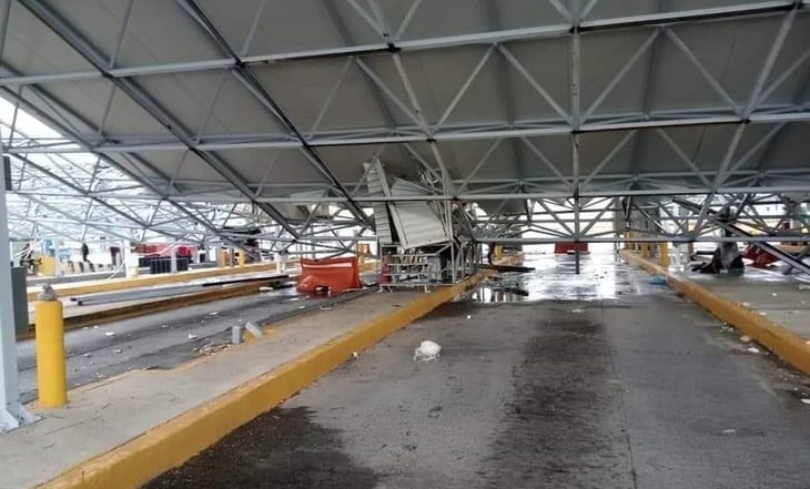 Lluvias intensas en Nuevo Laredo dejan un fallecido y daños en la aduana