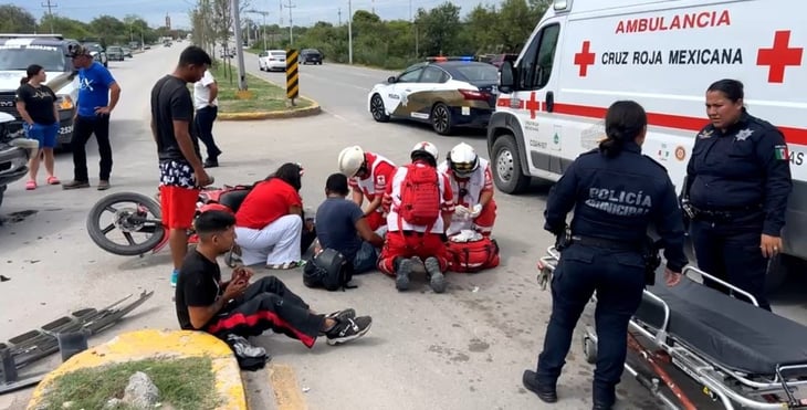 Motociclista y niña de seis años heridos en accidente en Piedras Negras