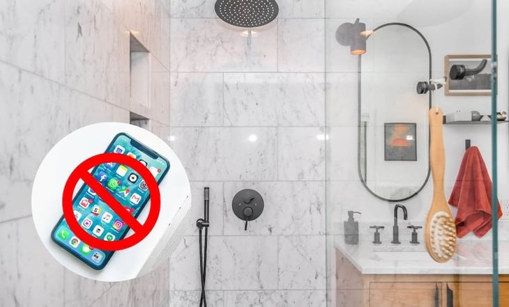 Los peligros de usar el celular en el baño