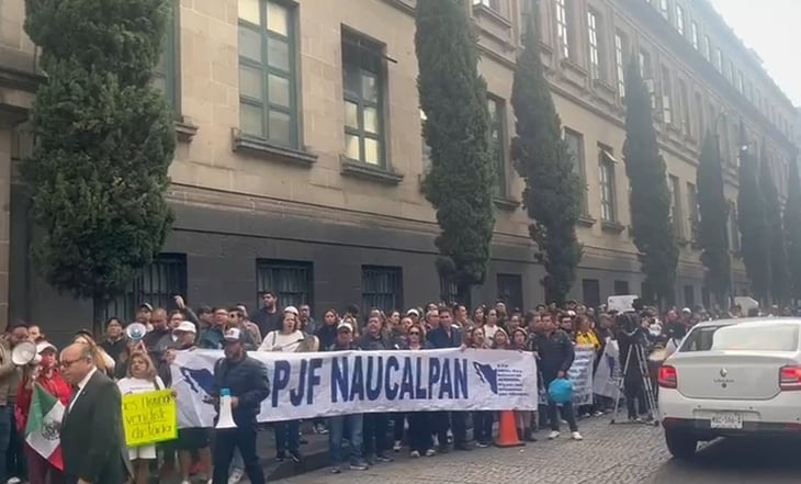 Trabajadores del Poder Judicial muestran apoyo en la Corte ante reanudación de labores