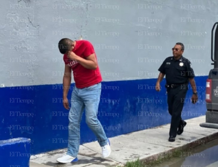 Hombre fue detenido por violencia familiar en la colonia Colinas de Santiago