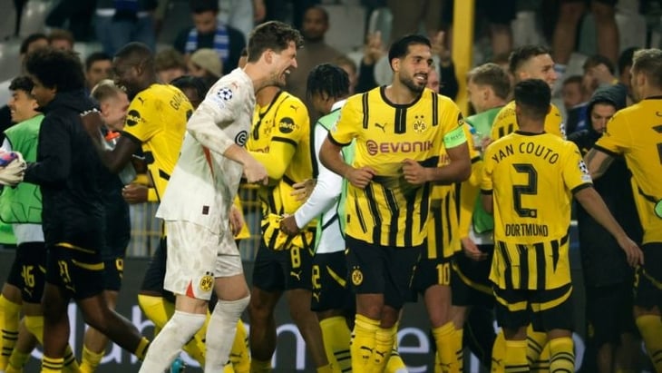 Borussia Dortmund debuta con goleada al Brujas en la Champions League