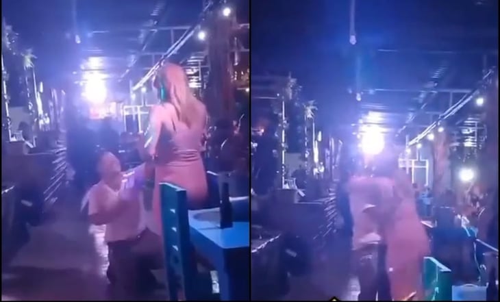 Hombre pide matrimonio a bailarina exótica en bar de Tabasco