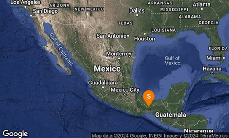 Se registra sismo de magnitud 4.1 al noreste de Matías Romero, Oaxaca