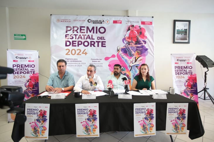 Anuncia Gobierno del Estado convocatoria para el Premio Estatal del Deporte 2024