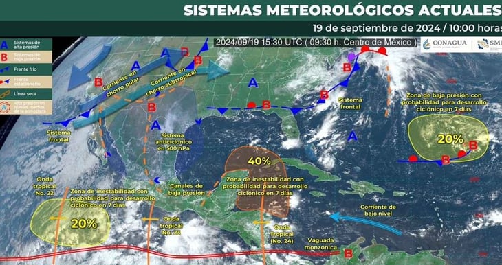 Nueva onda tropical 24 llegará con lluvias intensas y descargas eléctricas