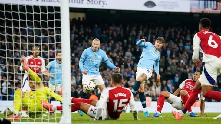 ¡De infarto! Manchester City rescata el empate en el último minuto ante el Arsenal