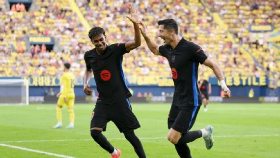 Barcelona alarga su paso perfecto con goleada sobre el Villarreal