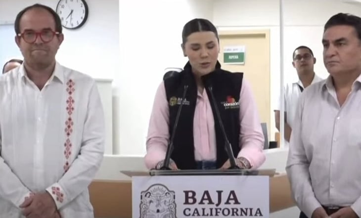 VIDEO: Gobernadora de Baja California se despide de AMLO entre lágrimas en la mañanera