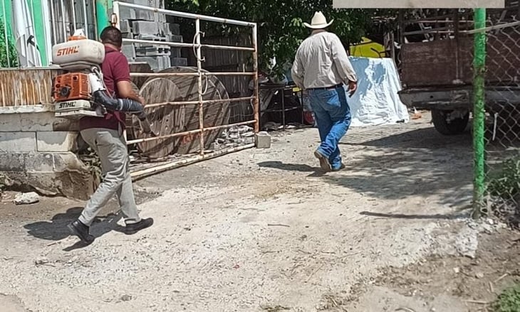 Fumigan contra el dengue en ejidos de Ramos Arizpe