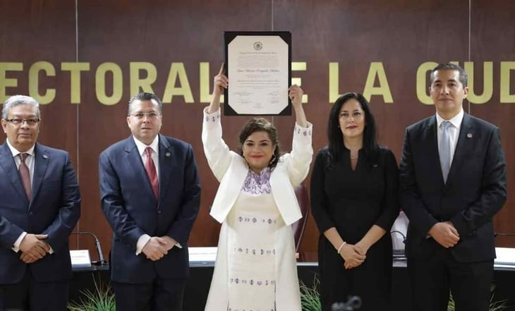 Tribunal Electoral de CDMX entrega constancia de validez para la Jefatura de Gobierno a Clara Brugada