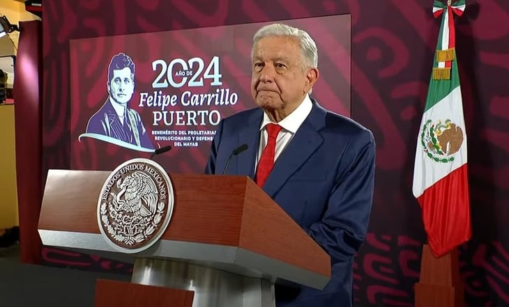 AMLO refrenda su apoyo a Sheinbaum por no invitar al rey de España a toma de posesión