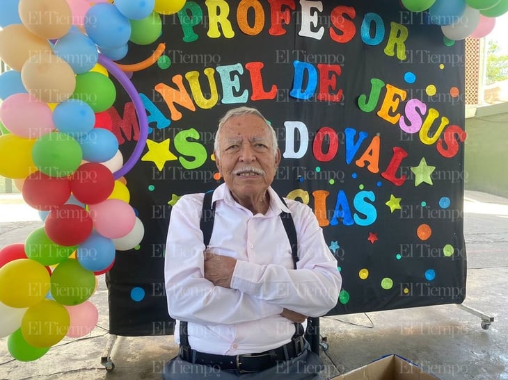 El profe Manuel se jubiló a los 84 años