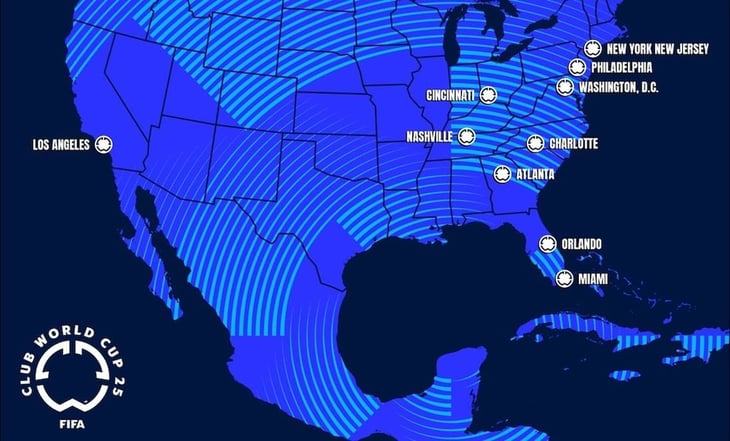 FIFA revela las 12 sedes en Estados Unidos que recibirán el Mundial de Clubes 2025