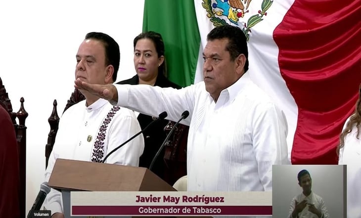 Javier May Rodríguez rindió protesta como gobernador de Tabasco