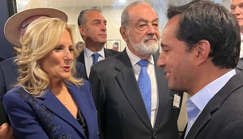 Senador Mauricio Vila dialoga con Jill Biden sobre la relación México-EU